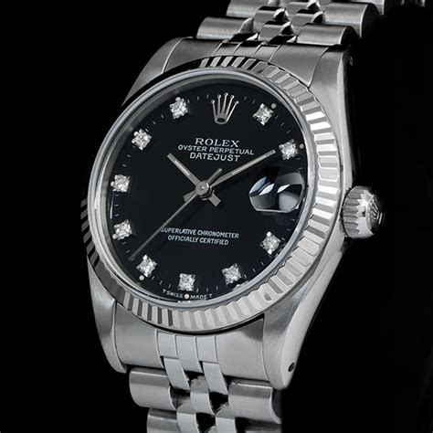 rolex datejust quadrante nero
